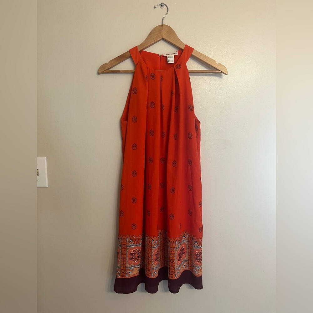 Artisan NY Vibrant Orange Kids Dress